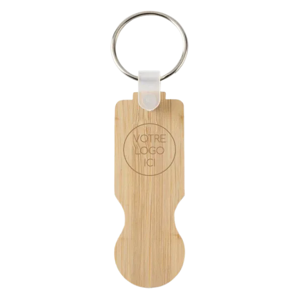 Porte-clés pour chariot en bambou